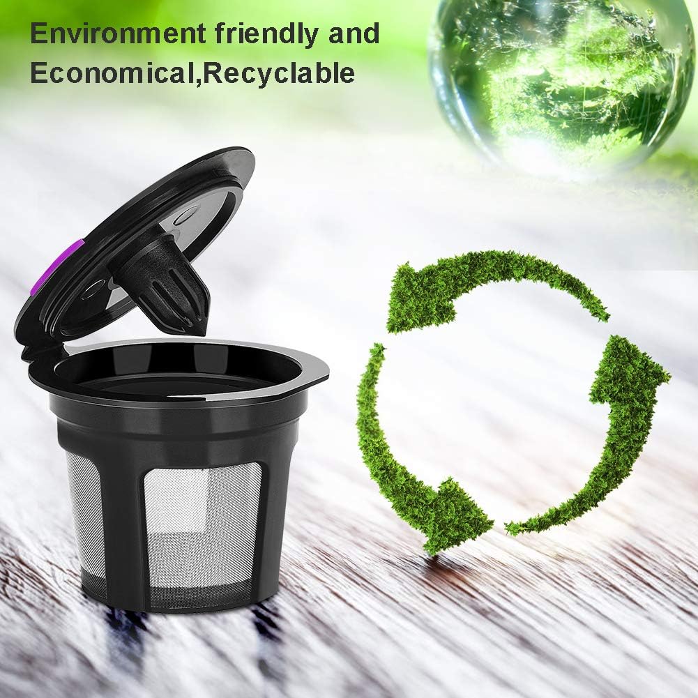 Reusable K Cups For Keurig, Reusable K CUP Coffee Filter Refillable Single K CUP for Keurig 2.0 1.0 BPA Free-6 Packs - Image 5